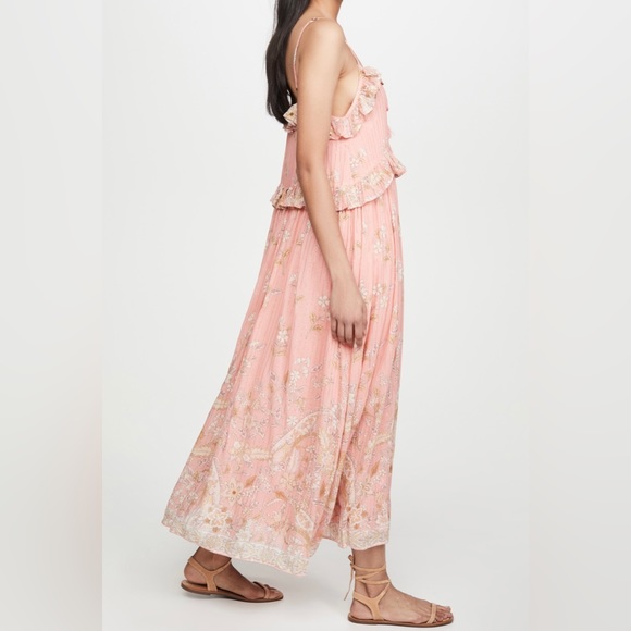 Spell & The Gypsy Hendrix Strappy Maxi Dress, Dusty Pink, M - Picture 4 of 10